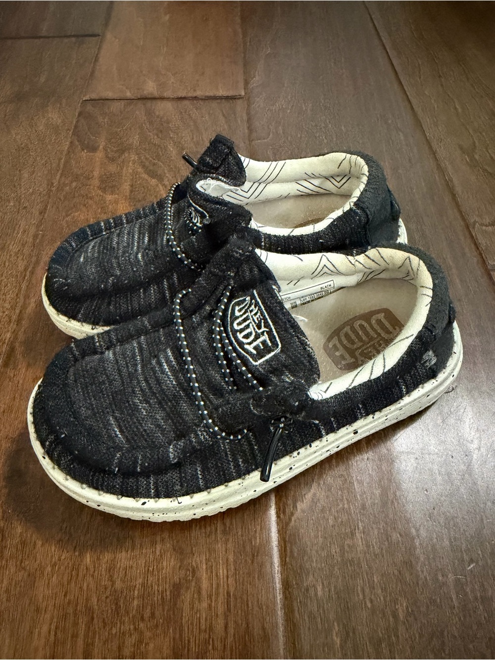 Toddler Boys Hey Dude Black Slip-On Loafers